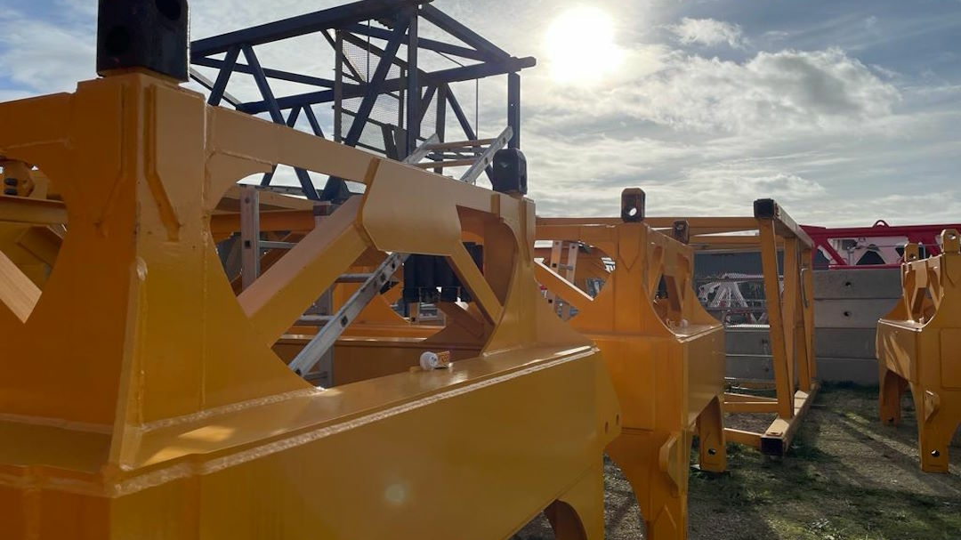 Photo d'un élément de grue conforme