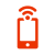 Illustration du logo wifi sur un téléphone.