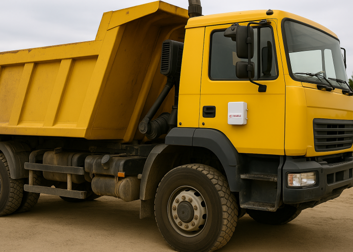 Photo du tracker GPS GC81 installé sur un véhicule