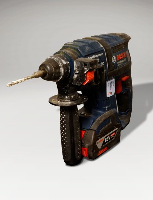 Photo d’un capteur BLE fixé sur un perforateur