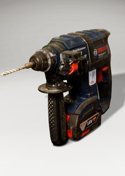 Photo d’un capteur BLE fixé sur un perforateur
